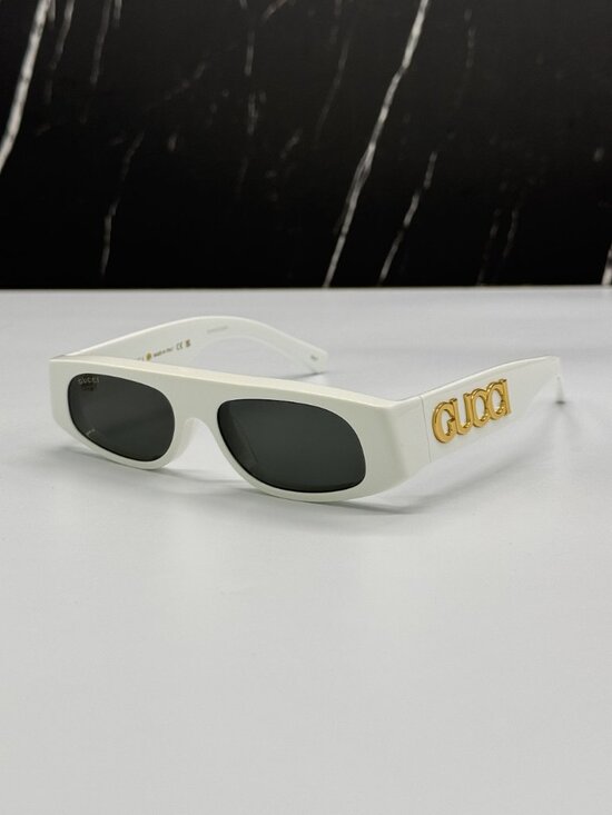 NEW GUCCI GG1771S 002 SUNGLASSES WHITE SQUARE WOMEN GUCCI EYEWEAR main image 6